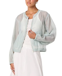 Astr the Label Women's Aeva Round Neck Bomber Jacket
