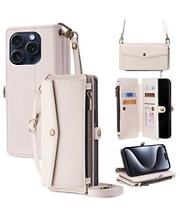 Artudatech Wallet Case For Iphone 12 17 Card Holder With 5 Card Slots Straps