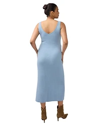 Ingrid + Isabel Maternity Nursing Ribbed Midi Dress