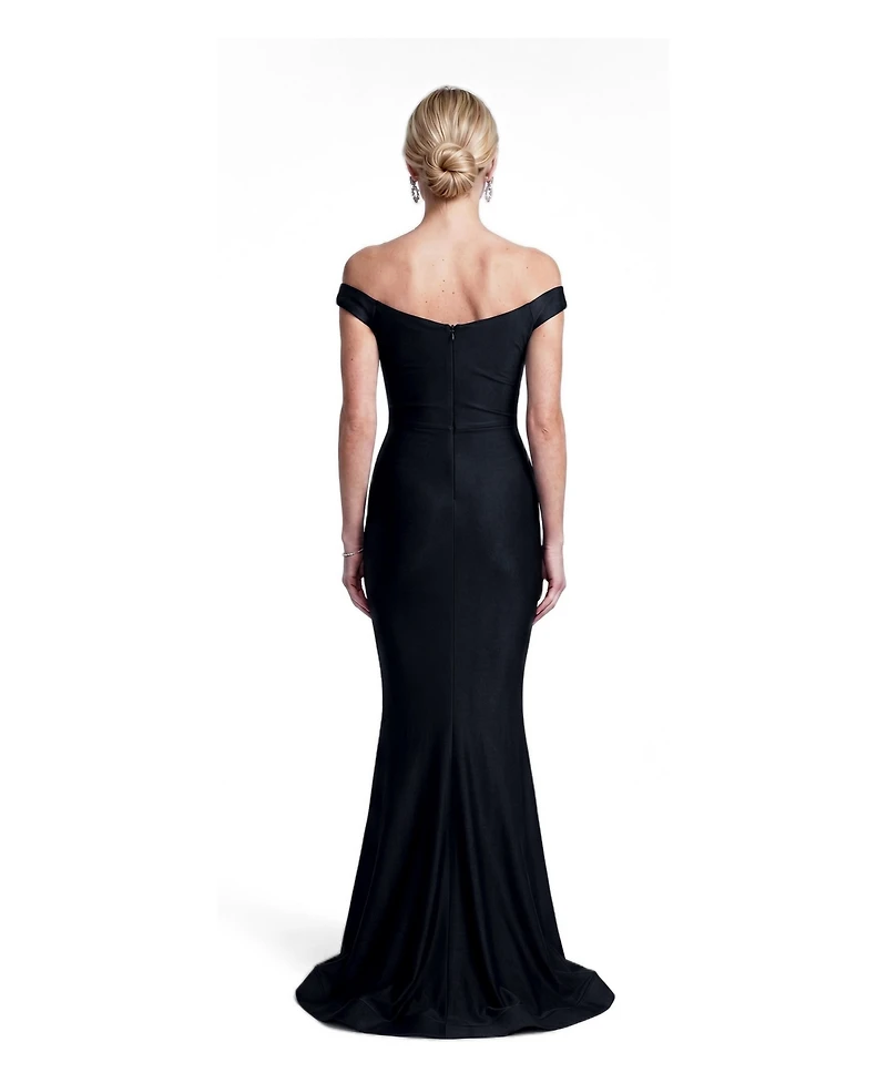 Jessica Angel Women's Ruched Off-the-Shoulder Mermaid Gown