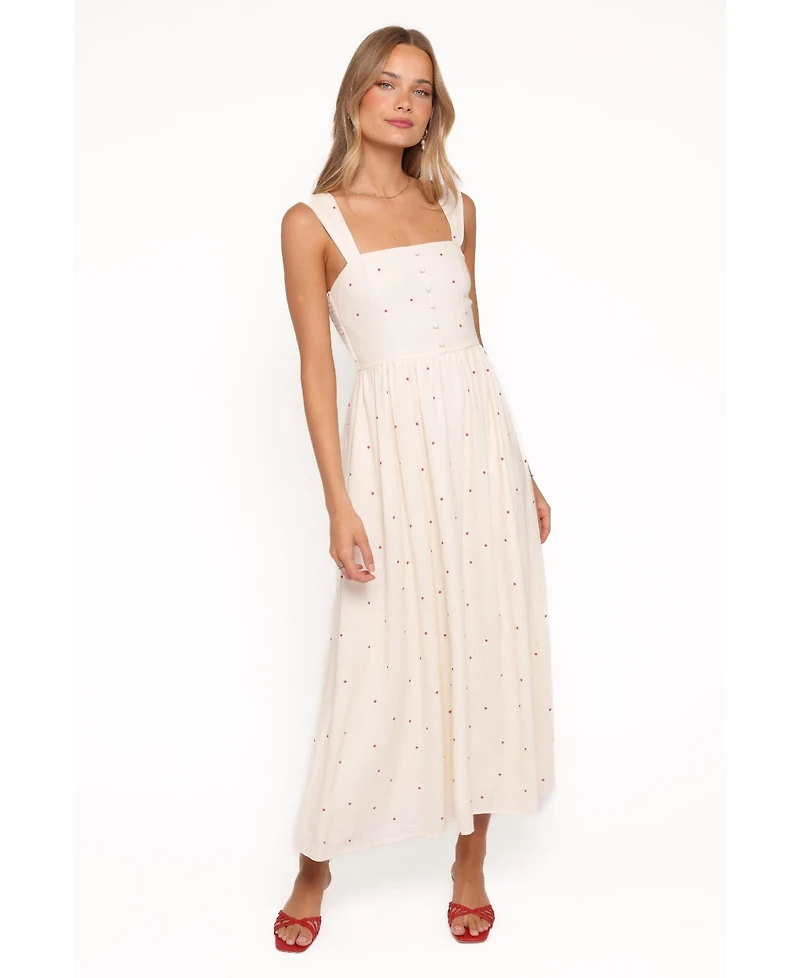 Petal and Pup Women's Caty A-Line Square Neck Maxi Dress