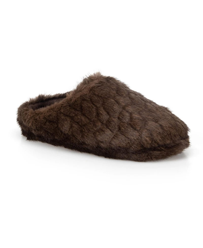 Isotoner Women's Cozy Plush Herringbone Textured Indoor/Outdoor Clog Slippers
