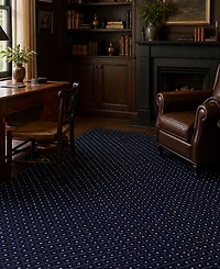 Closeout! Km Home 782/1312/Navy Pesaro Blue 7'9" x 11' Area Rug