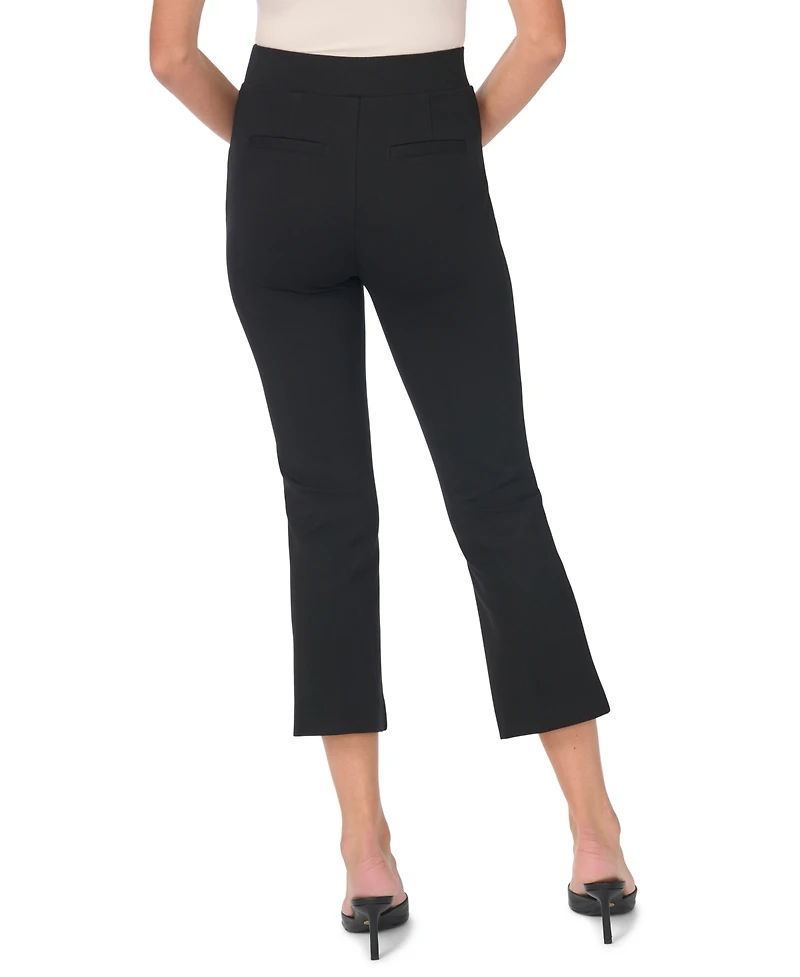 CeCe Women's Cropped Elastic-Waist Pants