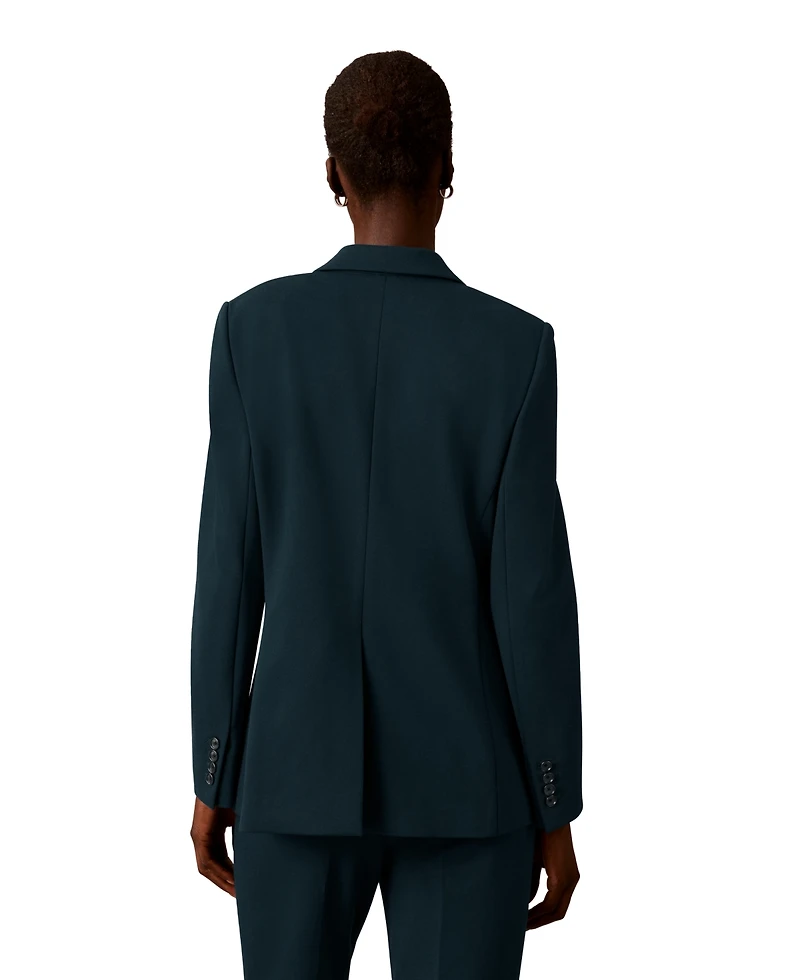 Calvin Klein Petite One-Button Notch Collar Jacket