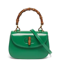 Pre-Owned Gucci Women's Bamboo 1947 Small Leather Top Handle Bag