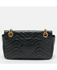 Pre-Owned Gucci Gg Marmont Medium Matelasse Leather Shoulder Bag