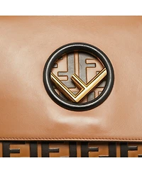 Pre-Owned Fendi Kan I Bicolor Leather Shoulder Bag