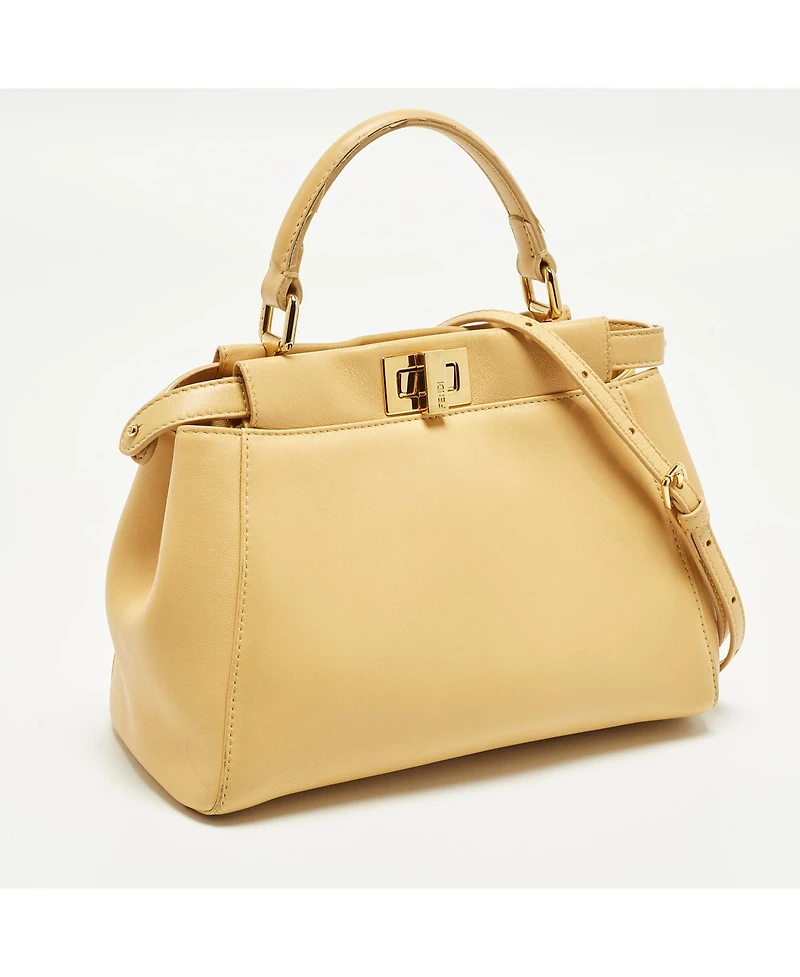 Pre-Owned Fendi Women's Peekaboo Mini Leather Satchel