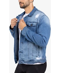 X-Ray Men's Slim Washed Denim Jacket