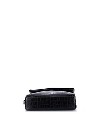 Pre-Owned Saint Laurent Small West Hollywood Shoulder Bag Embossed Leather