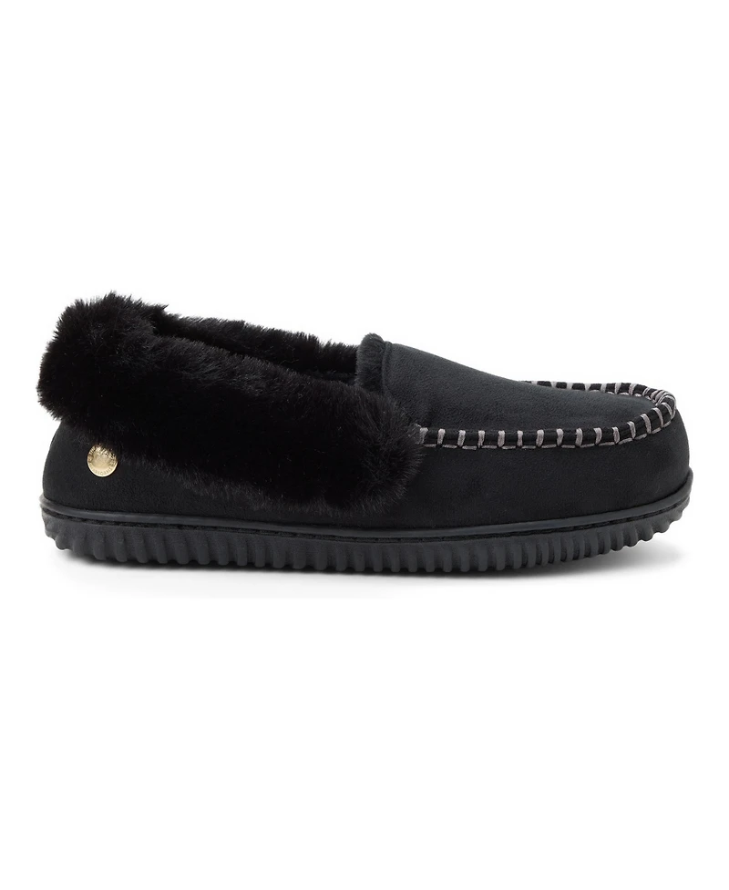 Dearfoams Women's Ryland Cabin Moccasin Slipper