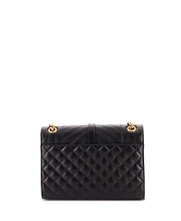 Pre-Owned Saint Laurent Medium Classic Monogram Envelope Satchel Mixed Matelasse Leather