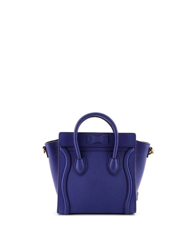 Pre-Owned Celine Nano Luggage Bag Grainy Leather