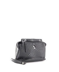 Pre-Owned Fendi Small DotCom Click Shoulder Bag Quilted Leather