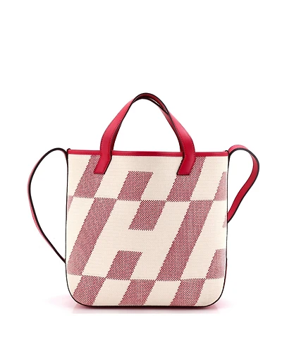 Pre-Owned Hermes 27 Cabas H en Biais Tote Canvas with Leather