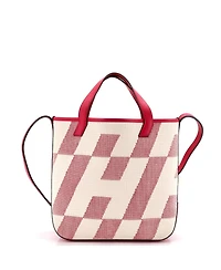 Pre-Owned Hermes 27 Cabas H en Biais Tote Canvas with Leather