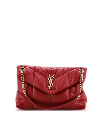 Pre-Owned Saint Laurent Small Loulou Puffer Shoulder Bag Quilted Leather