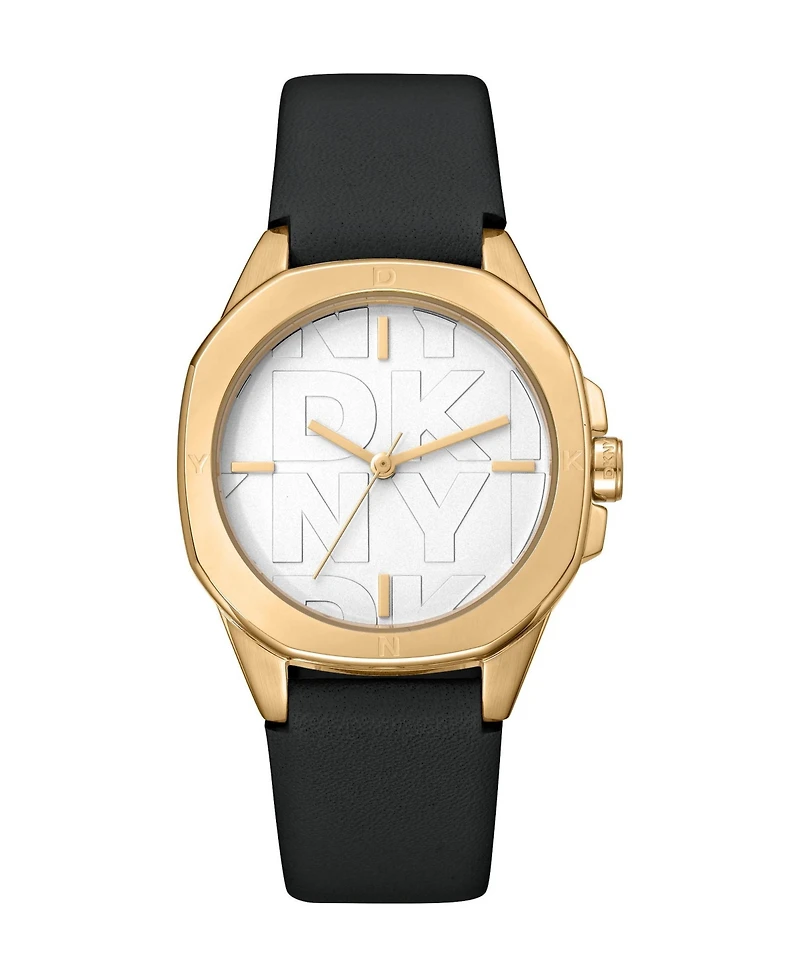 Dkny Women's Logo Quartz Leather Strap Watch