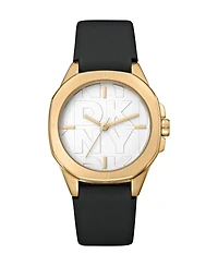 Dkny Women's Logo Quartz Leather Strap Watch