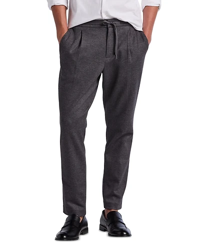 Perry Ellis Men's Slim-Tapered Pleated Stretch Pants