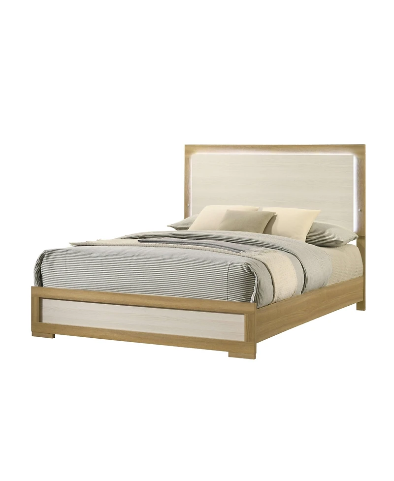 Kings Brand Furniture 6-Piece Bedroom Set - Queen Size Bed with Dresser, Mirror, Chest and 2 Nightstands
