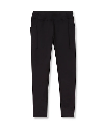 Lands' End Girls' 4-16 Active Cotton-Blend Leggings with Patch Pockets