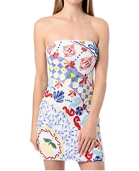 Self-Adore Women's Senorita Hand Beaded Embellished Mini Dress