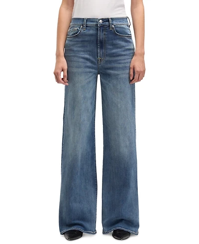 7 For All Mankind Women's Ultra High-Rise Wide-Leg Jeans