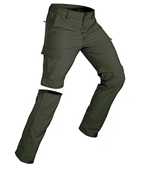 Piscifun Men's Convertible Hiking Pants 3 1 Zip Off Quick Dry Multi Pocket Travel Safari