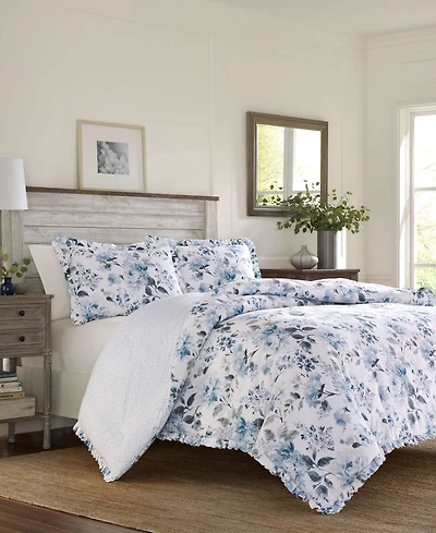 Laura Ashley Chloe Cottage 3-Pc. Comforter Set