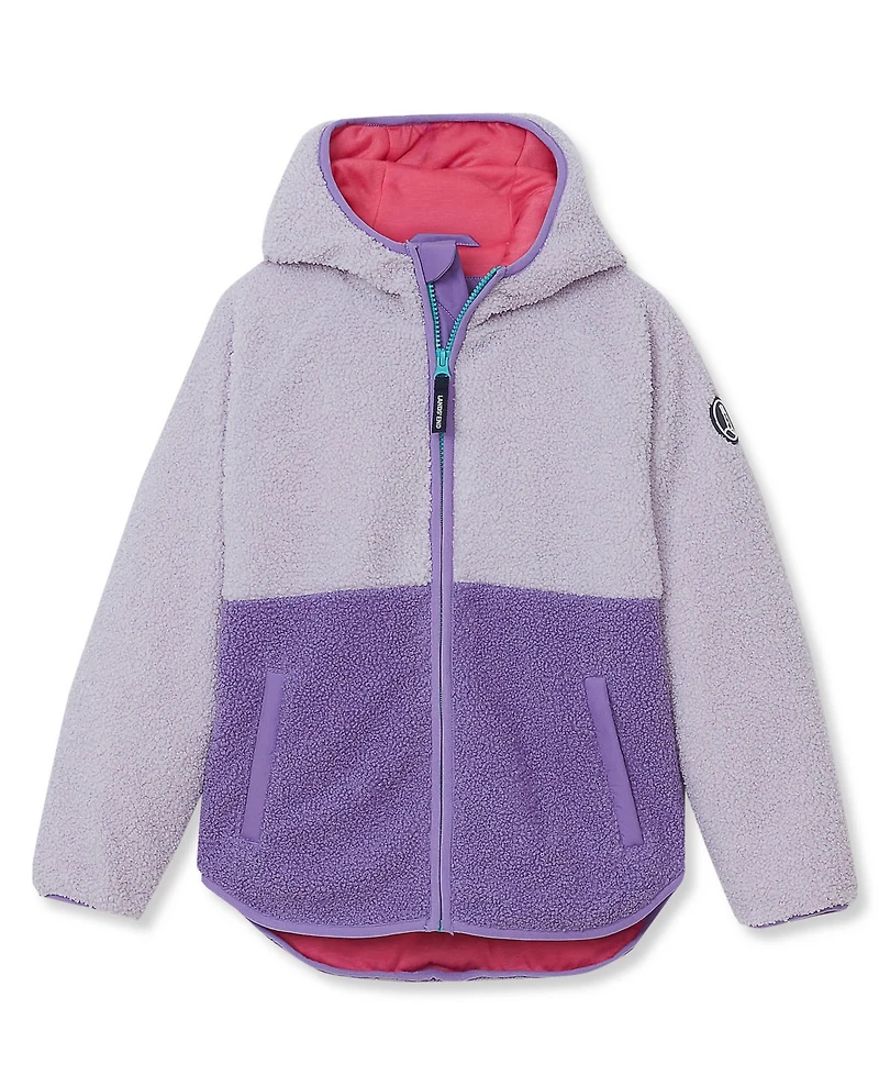 Lands' End Kids Colorblock High Pile Jacket
