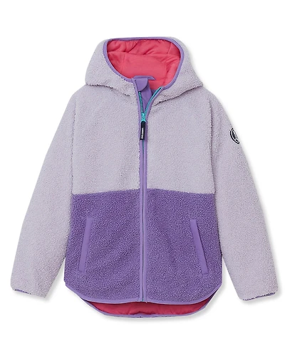 Lands' End Kids Colorblock High Pile Jacket