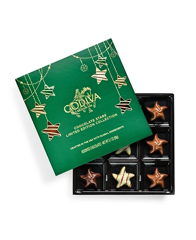 Godiva Holiday Stars Chocolate Gift Box, 9 Pieces