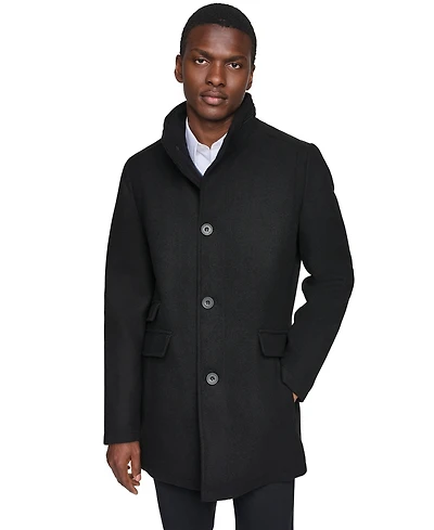 Kenneth Cole Men's Wool Button Car Coat