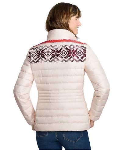 Lands' End Women's Petite Wanderweight Packable Print Down Jacket