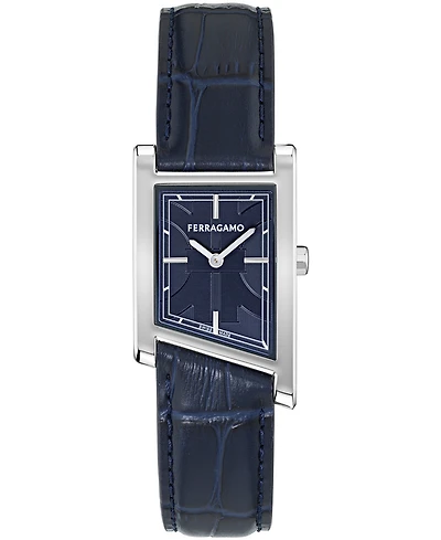 Ferragamo Men's Silver Stainless Steel Bracelet Watch, 39x24mm