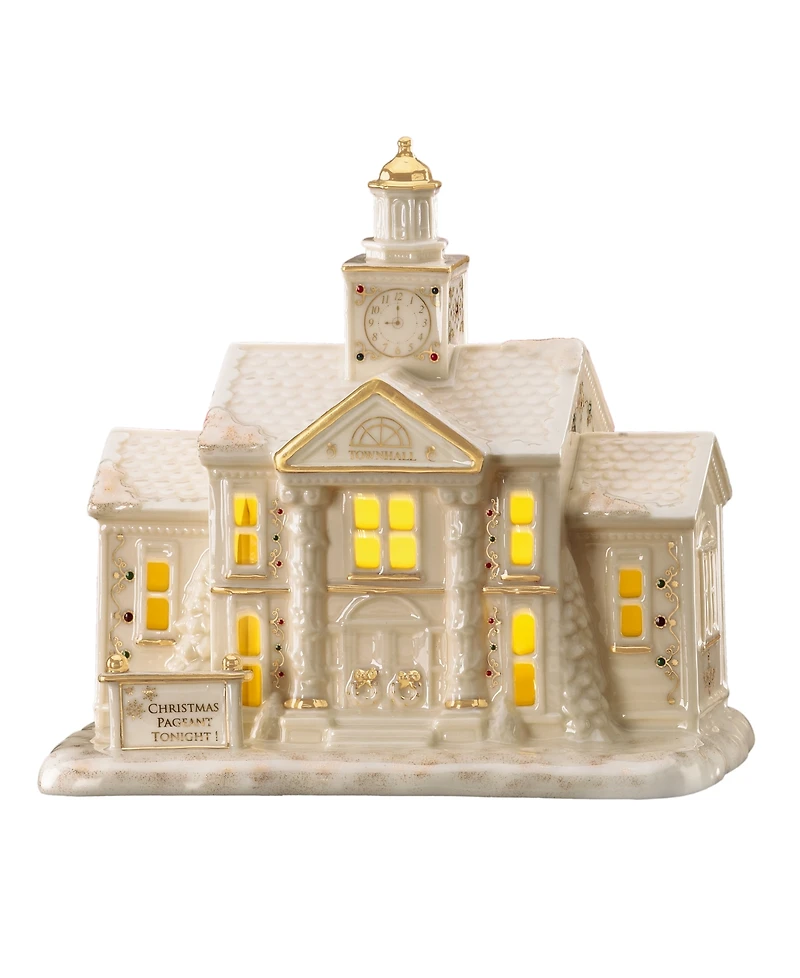 From The Vault! Lenox Mistletoe Park Town Hall with Clock Tower, Exclusively at Macy's