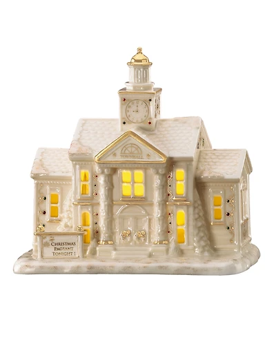 From The Vault! Lenox Mistletoe Park Town Hall with Clock Tower, Exclusively at Macy's