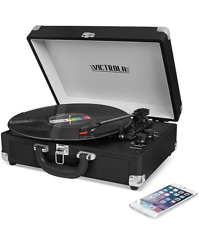 Victrola Solid Suitcase Bluetooth Record Player