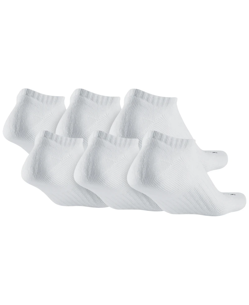 Nike Unisex Everyday Plus Cushioned Training No-Show Socks 6 Pairs