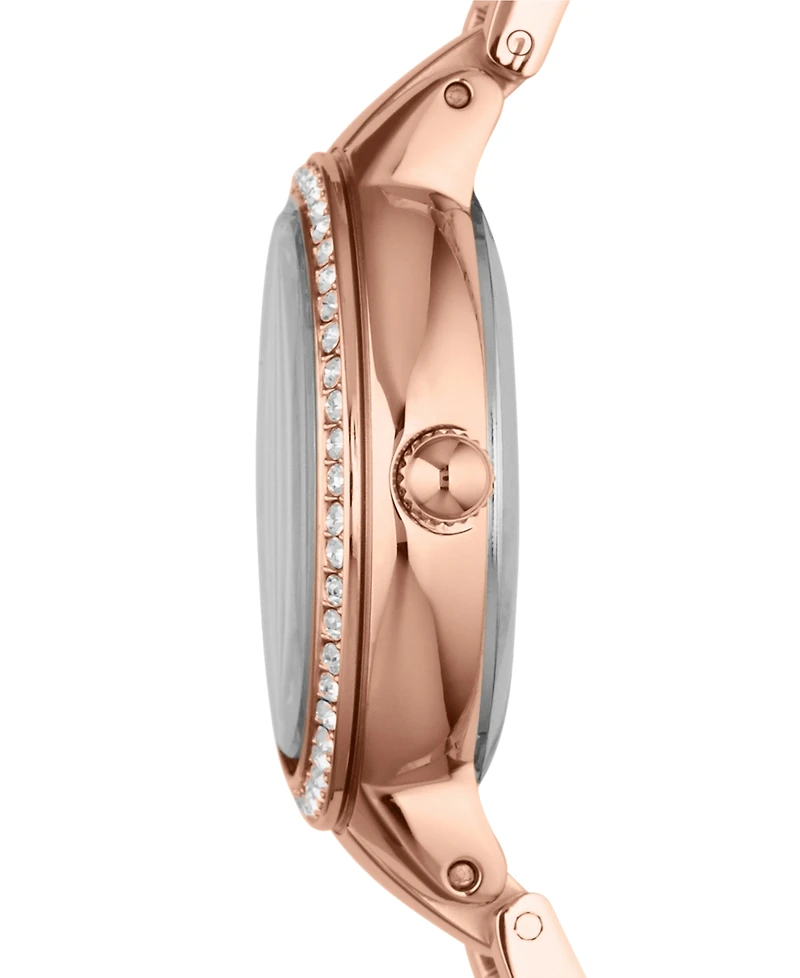 Fossil Women's Virginia Rose Gold-Tone Stainless Steel Bracelet Watch 30mm ES3284