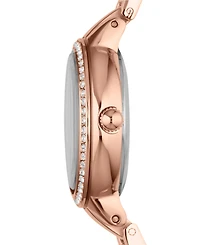 Fossil Women's Virginia Rose Gold-Tone Stainless Steel Bracelet Watch 30mm ES3284