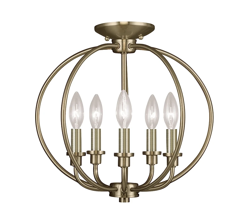 Livex Milania 5- Light Metal Pendant