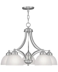 Livex Somerset Brushed Nickel Chandelier