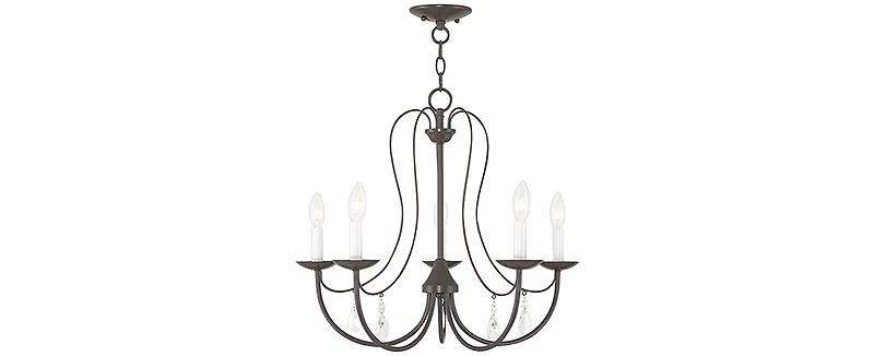 Livex Mirabella 5- Light Metal Chandelier