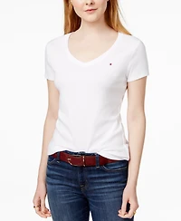 Tommy Hilfiger Women's V-Neck T-Shirt, Created for Macy's