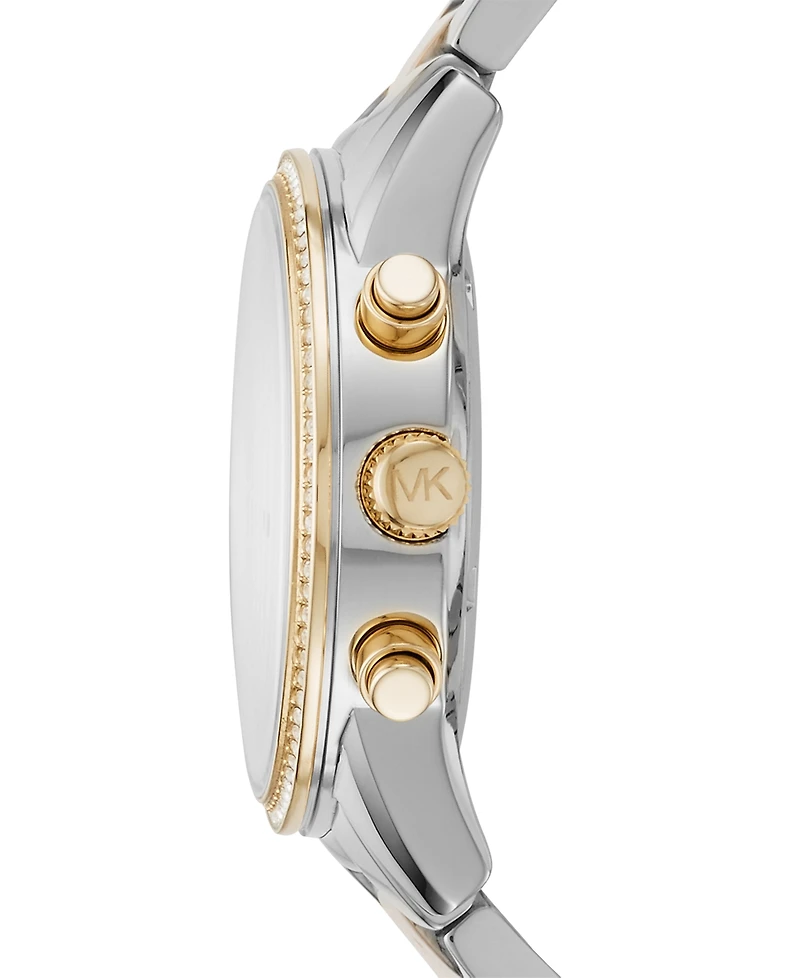 Michael Kors Women's Chronograph Bryant Two-Tone Stainless Steel Bracelet Watch 37mm