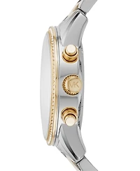Michael Kors Women's Chronograph Bryant Two-Tone Stainless Steel Bracelet Watch 37mm