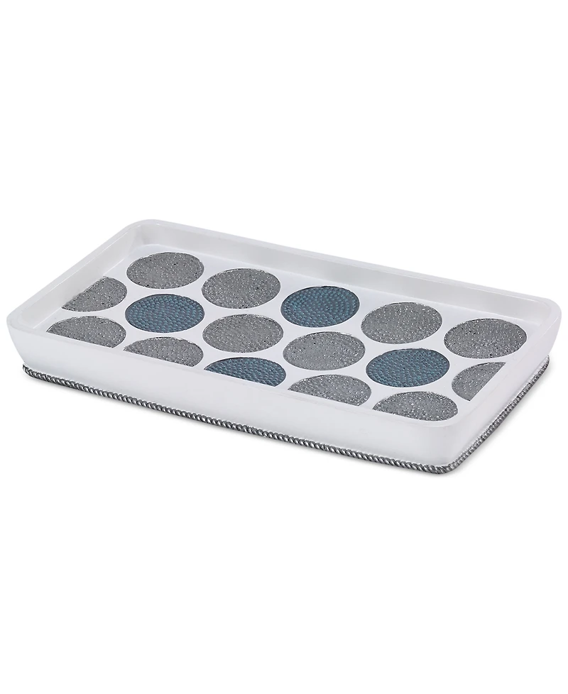 Avanti Dotted Circle Textured Resin Bathroom Tray